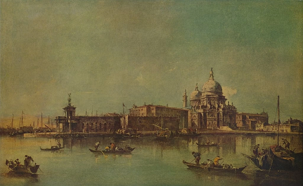 Veduta di Santa Maria della Salute e la Dogana